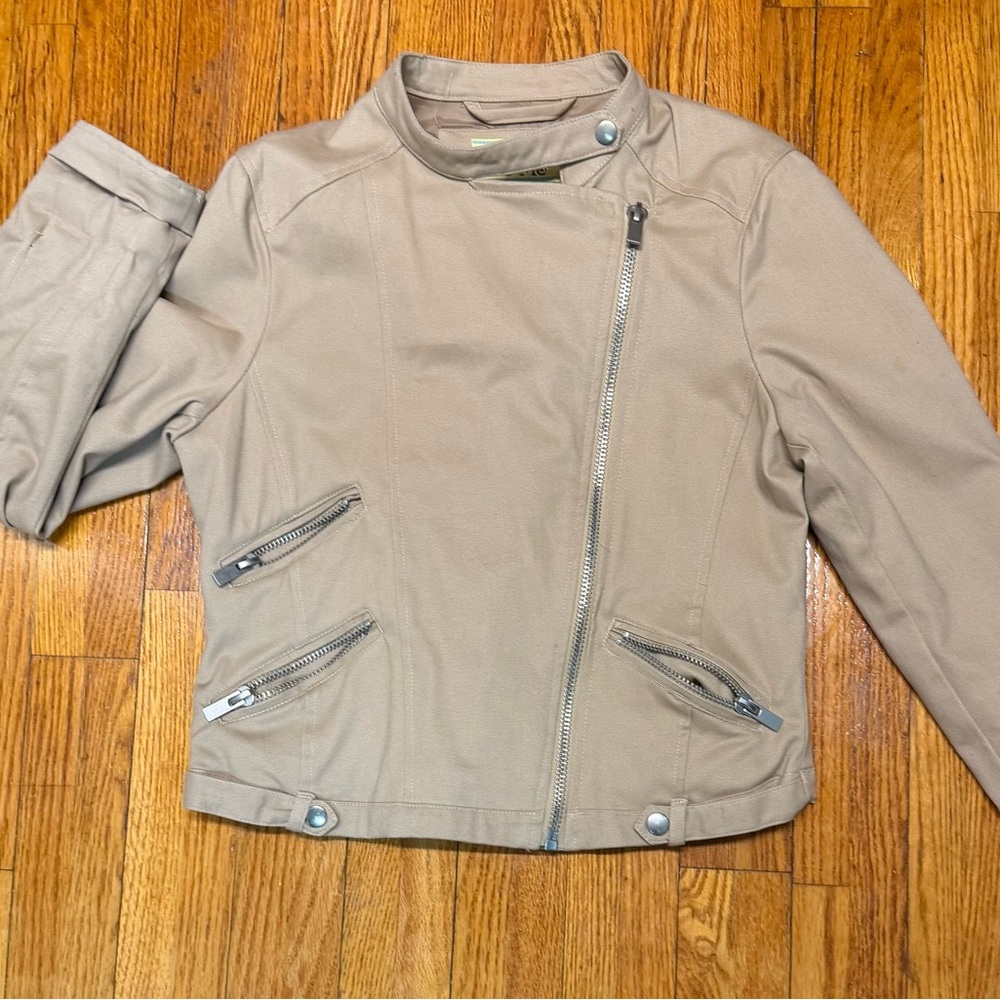 Maralyn & Me Tan Leather Jacket